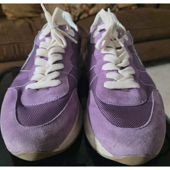GOLDEN GOOSE Running Sole Sneakers Womens 39 (US 8.5-9) Purple Made In Italy - Picture 5 of 8